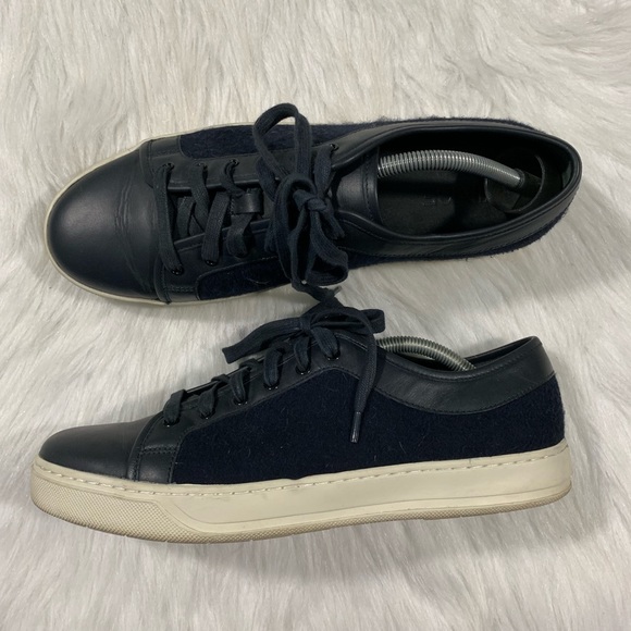 Vince Other - Vince Wool & Leather Sneaker Navy Blue